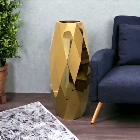 Gold Mirror Decor Pot (Small)