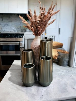 Metallic Metal Home Decor Flower Pot (Extra Large)