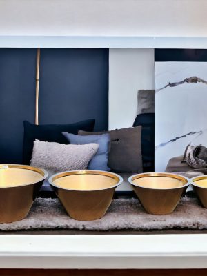 Rose Gold Standing Vase (30cm)